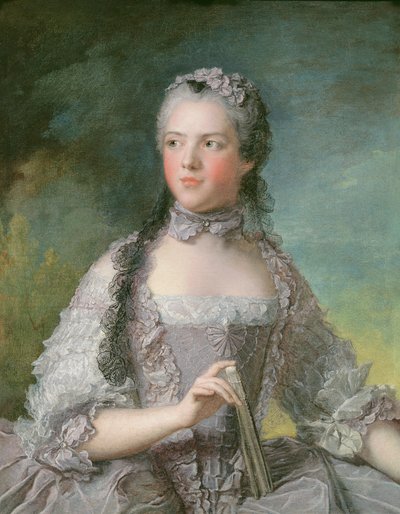 Portrait of Adelaide de France with a Fan by Jean Marc Nattier